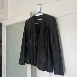 Black BSB “leather” blazer.